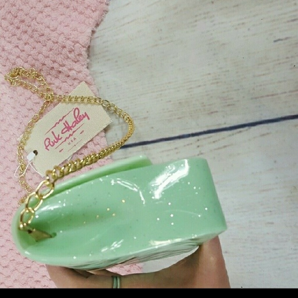 {New} Pink Haley Jade Jelly Candy Crossbody Purse - Picture 3 of 5